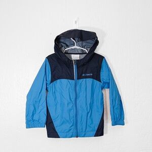 Columbia Glennaker Blue Lightweight Rain Jacket Hooded Jacket | Toddler 4T |NWOT